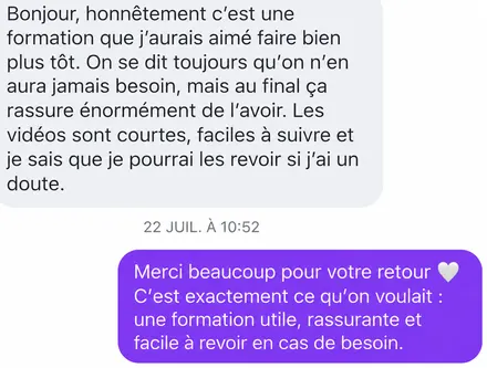Message d'une famille accompagnée par L'École du Chien